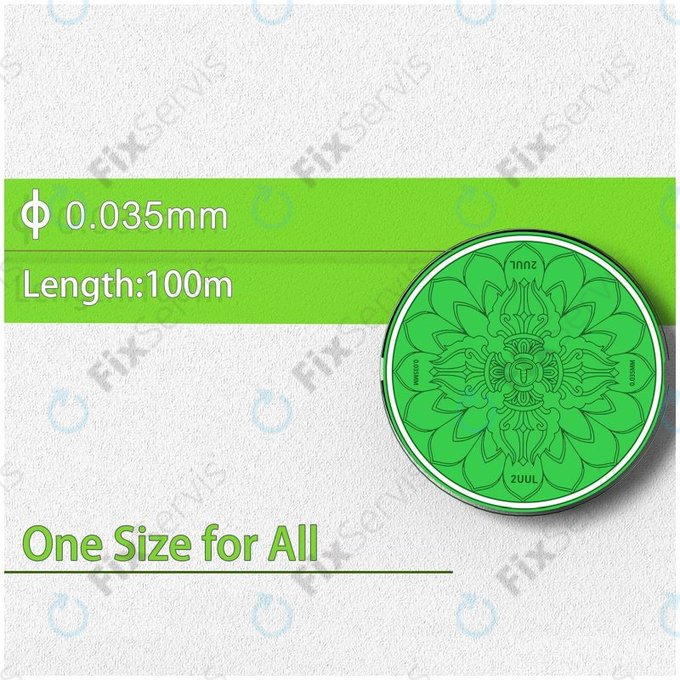 2UUL - Vajra Wire - Drôt na Separovanie LCD Displejov (0.035mm x 100m) - 5ks