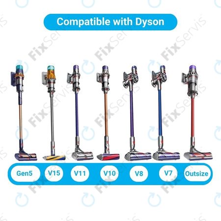 Dyson V-series, Outsize - Podlahová Hubica s LED Zeleným Svetlom