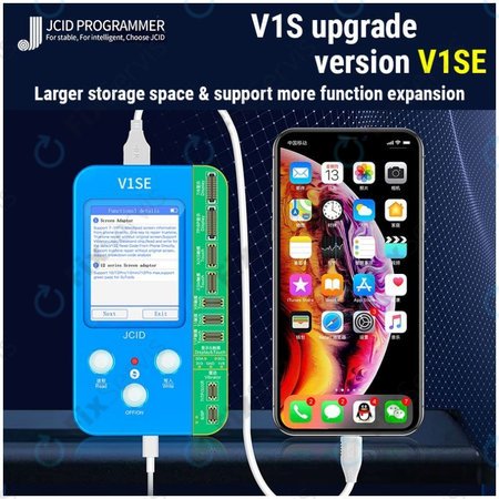 JC V1SE Programmer + LCD, Battery, Fingerprint, Face ID & 12-series Boards (iPhone 7 - 12 Pro Max)