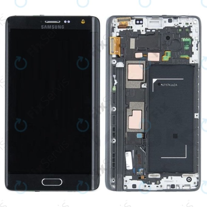 Samsung Galaxy Note Edge N915FY - LCD Displej + Dotykové Sklo + Rám (Black) - GH97-16636A Genuine Service Pack