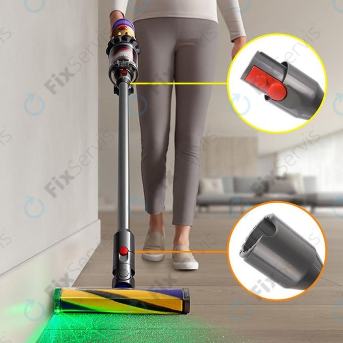 Dyson V12 - Sacia Tyč (Strieborná)