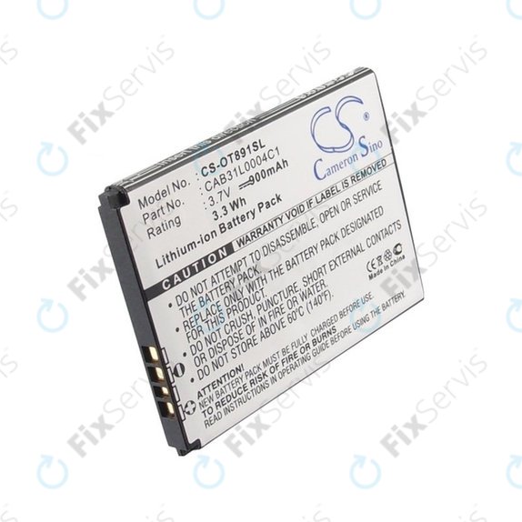Batéria pre Alcatel One Touch, OT, TCL A, Vodafone, 900mAh, Li-Ion, 3.7V, CAB31L0004C1, HQ