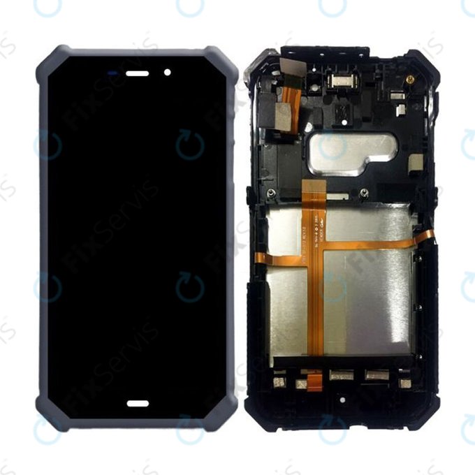 Caterpillar CAT S50 - LCD Displej + Dotykové Sklo + Rám (Black) TFT