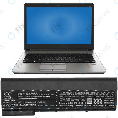 Batéria pre HP ProBook 640 G1, 650 G1, 655 G1, 645 G1, 8400mAh, Li-Ion, 10.8V, CA06XL, HQ