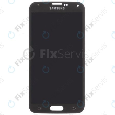 Samsung Galaxy S5 Mini G800F - LCD Displej + Dotykové Sklo (Charcoal Black) - GH97-16147A Genuine Service Pack