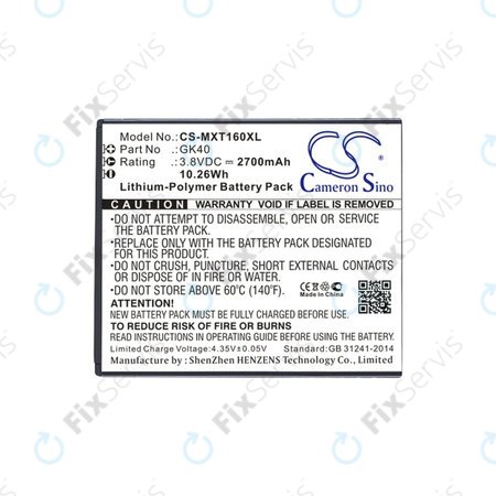 Motorola Moto E4 XT1761 - Batéria GK40 2700mAh HQ