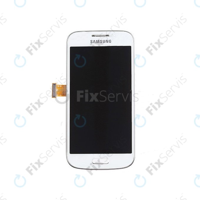 Samsung Galaxy S4 Mini i9195 - LCD Displej + Dotykové Sklo + Rám (White Frost) - GH97-14766B Genuine Service Pack