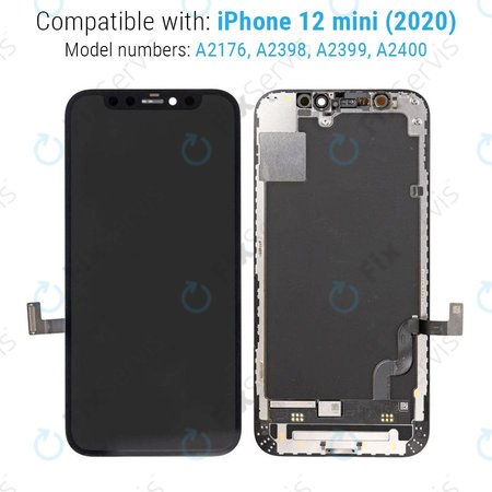 Apple iPhone 12 Mini - LCD Displej + Dotykové Sklo + Rám Soft OLED FixPremium