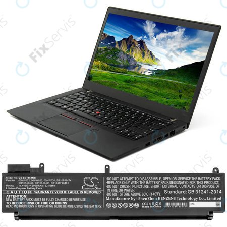 Batéria pre Lenovo ThinkPad T460s, T470s, 2000mAh, Li-Pol, 11.4V, 00HW022, HQ