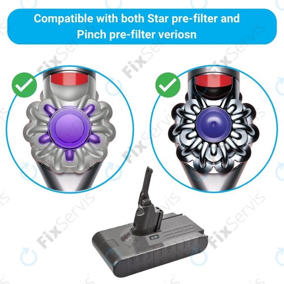Dyson V8 - Batéria 215681, PM8-US-HFB1497A Li-Ion 21.6V 4000mAh