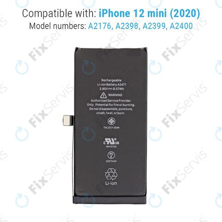 Apple iPhone 12 Mini - Batéria A2471 2227mAh Service Pack