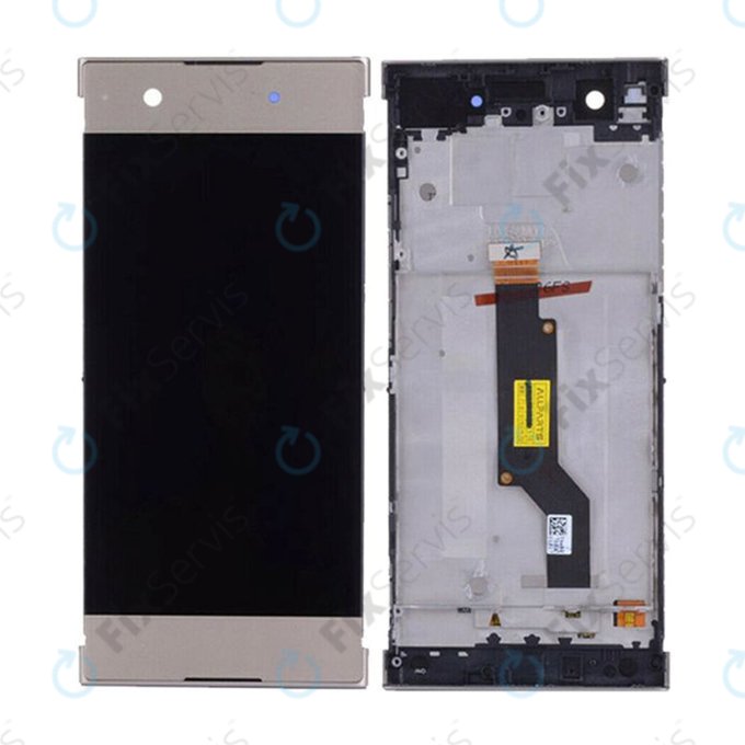 Sony Xperia XA1 G3121 - LCD Displej + Dotykové Sklo + Rám (Gold) TFT