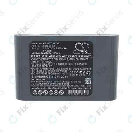 Batéria pre Dyson DC31, DC34, DC35, DC44, DC56, 2500mAh, Li-Ion, 22.8V, 965557-03, HQ