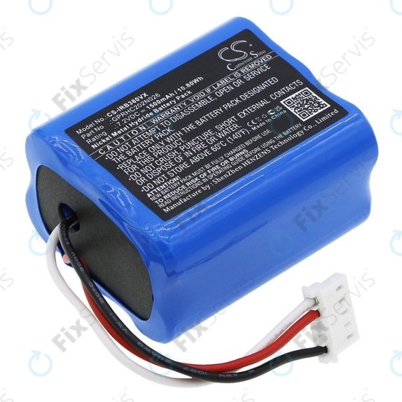 iRobot Braava 2000, 300, 380, 380T, 381, 390, Mint 5200, Mint Plus 5200, Proscenic JOJO Professional - Batéria GPRHC202N026, 4409709, W206001001399 Ni-MH 7.2V 1500mAh HQ
