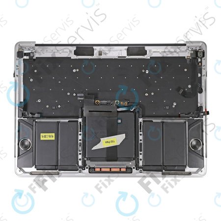 Apple MacBook Pro 13" A1706 (Late 2016 - Mid 2017) - Horný Rám Klávesnice + Klávesnica US + Mikrofón + Trackpad + Reproduktory (Silver)