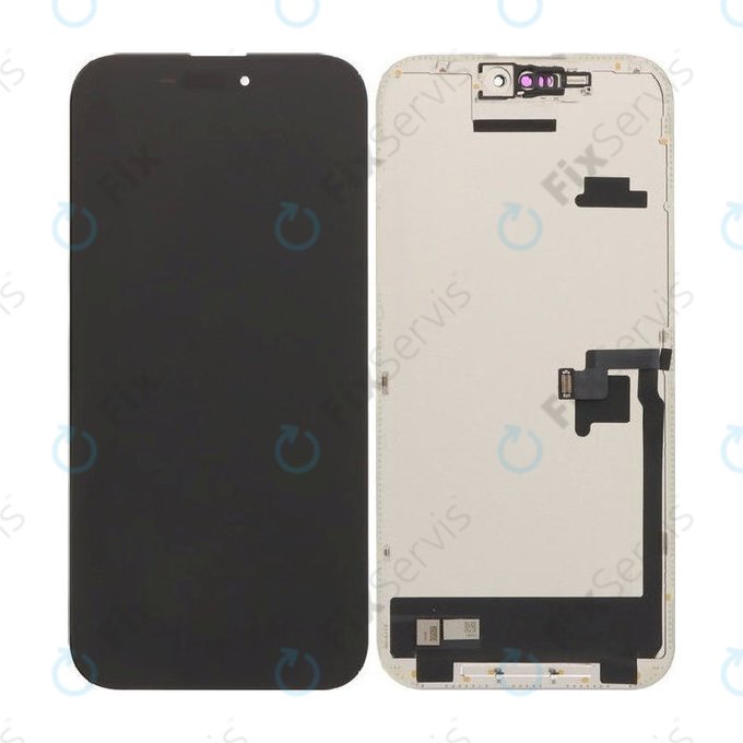 Displej Soft OLED 120Hz pre iPhone 16 Pro, Dotykové sklo s rámom, FixPremium PRO