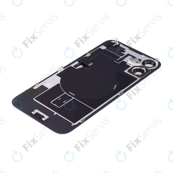 Apple iPhone 16 - Sklo Zadného Housingu + Sklíčko Kamery + Kovový Pliešok + Magsafe Magnet (Ultramarine)