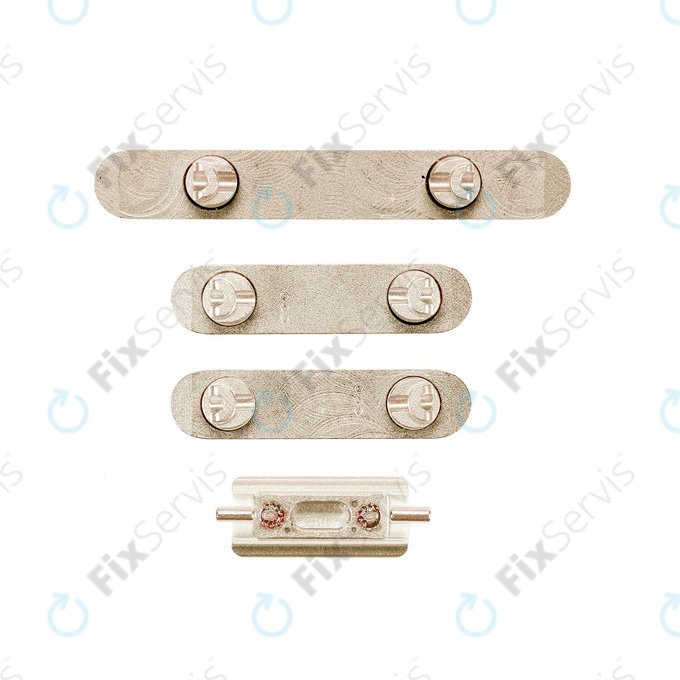 Apple iPhone XS Max - Set Tlačidiel Hlasitosti + Zapínania + Tichého Režimu (Gold)