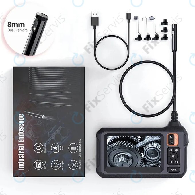 Priemyselná endoskopická kamera s 4,3" IPS displejom, 10m