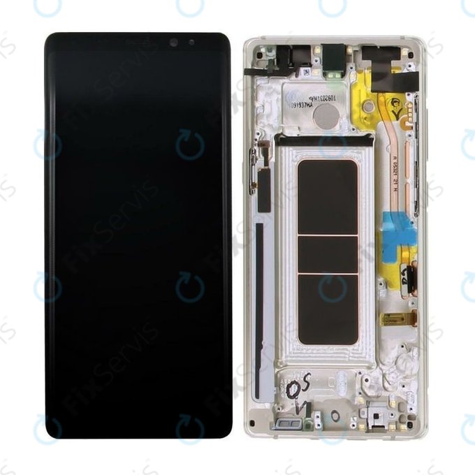 Samsung Galaxy Note 8 N950F - LCD Displej + Dotykové Sklo + Rám (Maple Gold) - GH97-21065D, GH97-21066D Genuine Service Pack