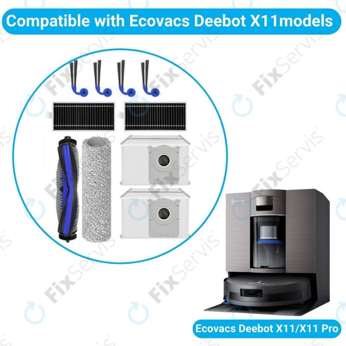 Ecovacs X11 Pro, X11 - Kompletný set