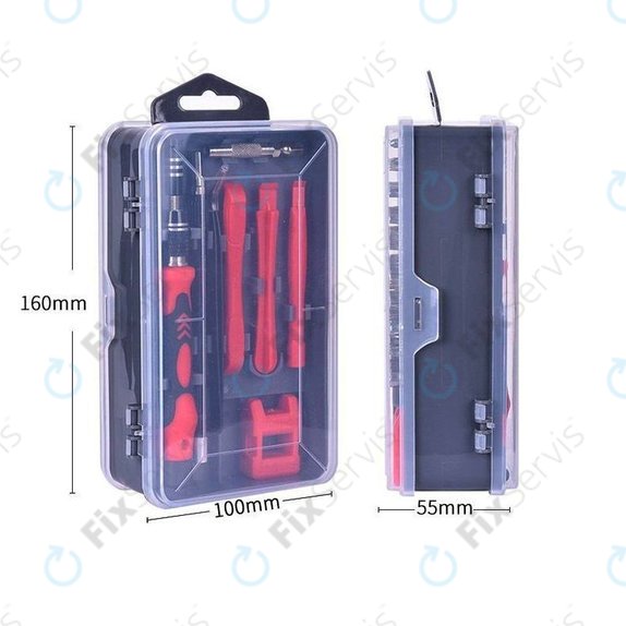 Kingsdun - Profesionálna Sada Náradia pre Servis Telefónov iPhone 117v1 (Red Edition)