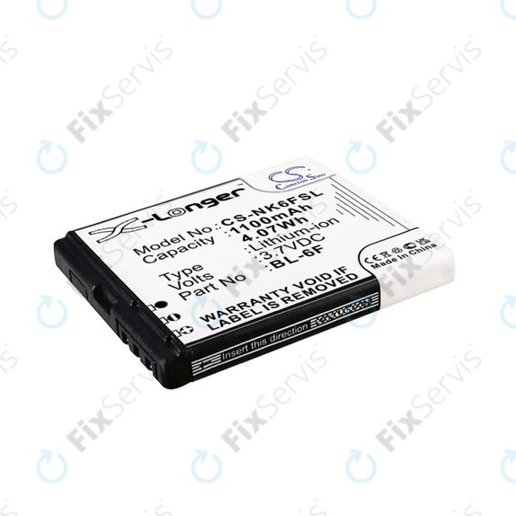 Batéria pre Nokia N78, N79, N95 8GB, 1100mAh, Li-Ion, 3.7V, BL-6F, HQ