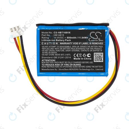 Batéria pre Hobot 168, 188, 198, 268, 288, 298, 368, 388, 800mAh, Li-Ion, 14.8V, HB16815, HQ