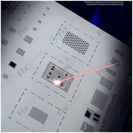 Mechanic iTin 22 - Oceľová Šablóna Základnej Dosky pre iPhone 11 Pro, 11 Pro Max
