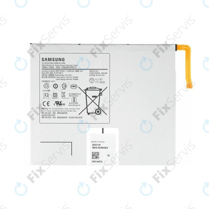 Samsung Galaxy Tab S7 T870, T875, T876B - Batéria 8000mAh EB-BT875ABY - GH43-05028A Genuine Service Pack