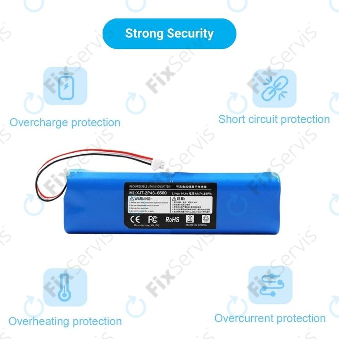 Xiaomi Roidmi EVE Plus, Viomi, Lydsto, Proscenic, Tefal - Batéria XJT-2P4S-6800 Li-Ion 14.4V 6800mAh