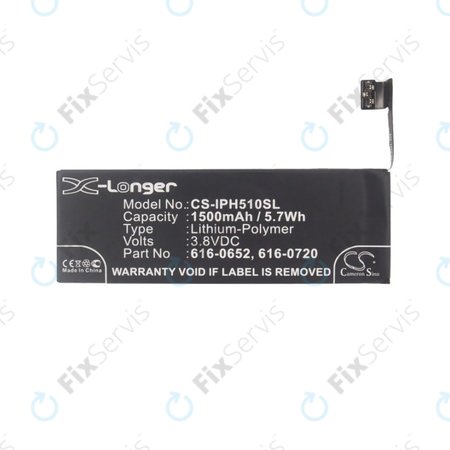 Apple iPhone 5S, 5C - Batéria 616-0652, 616-0720 1500mAh HQ