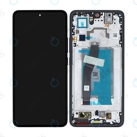 Xiaomi 14T - LCD Displej + Dotykové Sklo + Rám (Titan Black) - 5600030N12A00 Genuine Service Pack