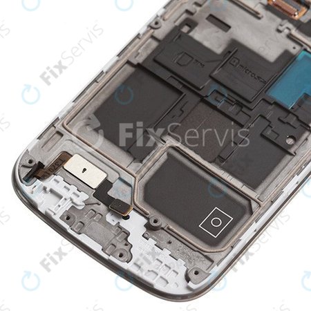 Samsung Galaxy S4 Mini i9195 - LCD Displej + Dotykové Sklo + Rám (White Frost) - GH97-14766B Genuine Service Pack