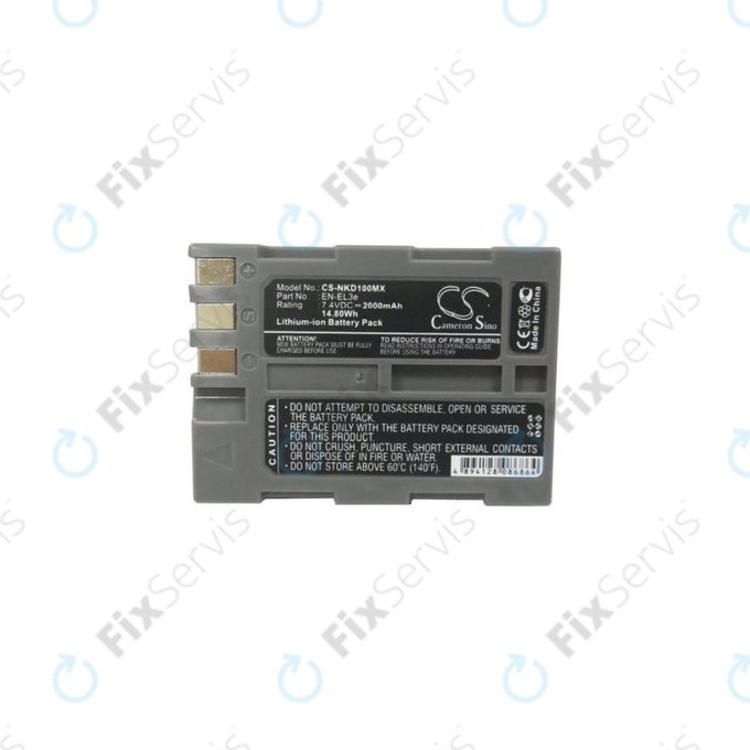 Nikon D50, D70, D80, D90, D100, D200, D300, D700, D900 - Batéria EN-EL3e Li-Ion 2000mAh HQ