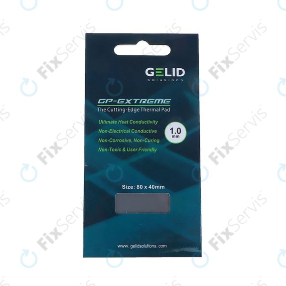 Teplovodivá podložka GELID GP-Extreme, 12 W/mK, 80 × 40 × 1,0mm