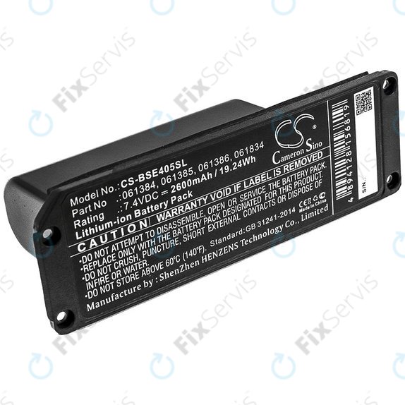 Batéria pre Bose 413295, SoundLink Mini, 2600mAh, Li-Ion, 7.4V, 061384, HQ