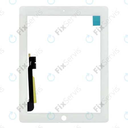 Apple iPad 3, iPad 4 - Dotykové Sklo (White)