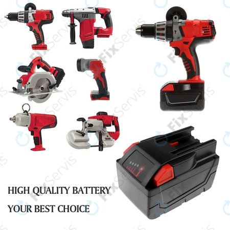 Batéria pre Milwaukee 0721-20, V28 Vc, Wurth Bs 28-A Combi, 4000mAh, Li-Ion, 28V, 48-11-2830, HQ