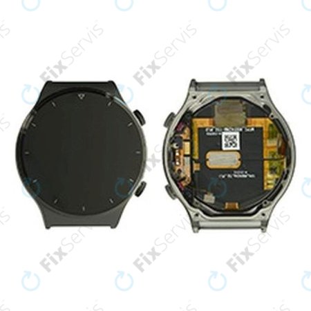 Huawei Watch GT 2 Pro Vidar-B19 - LCD Displej + Dotykové Sklo + Rám (Night Black) - 02353VUA Genuine Service Pack