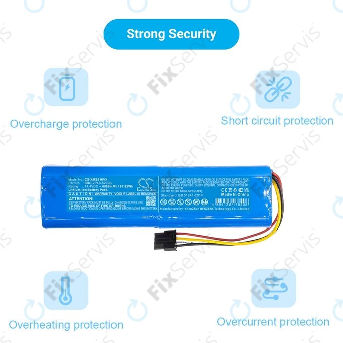 Xiaomi Mi Robot Vacuum Mop-series, Dream-series, Roborock-series - Batéria BRR-2P4S-6800 Li-Ion 14.4V 6800mAh HQ