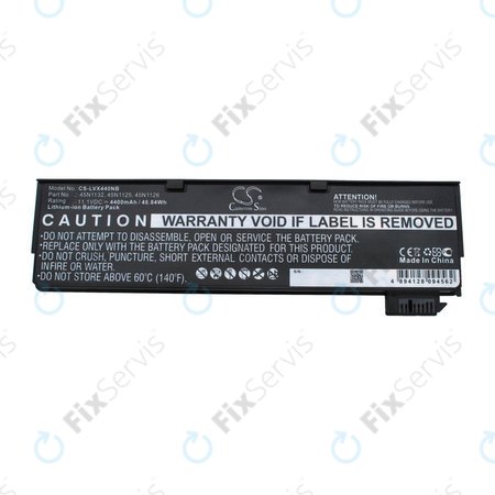 Batéria pre Lenovo ThinkPad X240, X250, X260, S440, T440, T550, T560, 4400mAh, Li-Ion, 11.1V, 45N1132, HQ