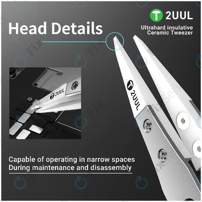 Presná pinzeta, keramická izolovaná, 2UUL TW31