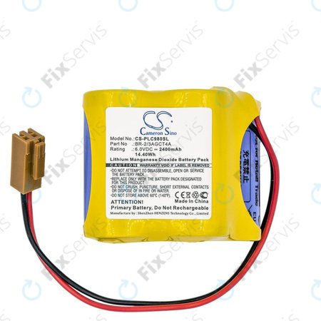 Batéria pre Fanuc 18-T Series Programmable Logic, 2400mAh, Li-MnO2, 6V, BR-2/3AGCT4A, HQ