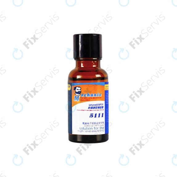 Mechanic 5111 - Odstraňovač Lepidla Zo Zadných Skiel (iPhone 8 - 14 Pro Max) - 20ml