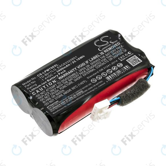 Batéria pre LG Music Flow P7, Xboom Go PK7, 3400mAh, Li-Ion, 7.4V, TD-Bb11LG, HQ