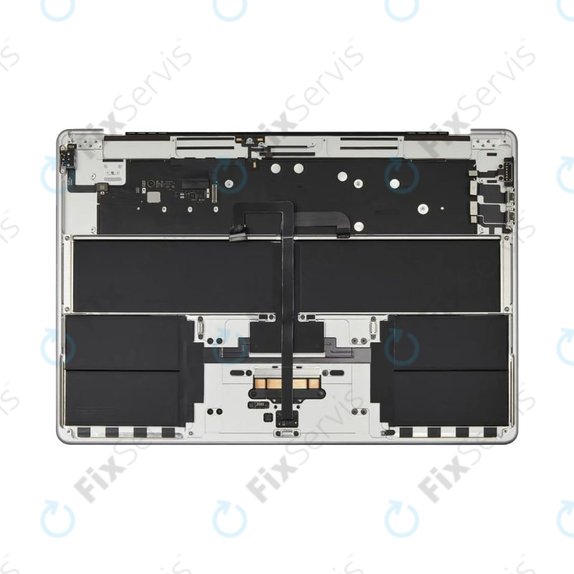 Horný rám klávesnice pre MacBook Air 15", A3114 (2024), s klávesnicou US a batériou, Silver, 661-40267, Genuine Apple