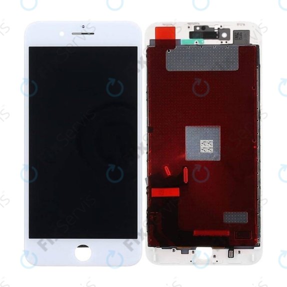 Displej In-Cell pre iPhone 8 Plus, White, Dotykové sklo s rámom, FixPremium