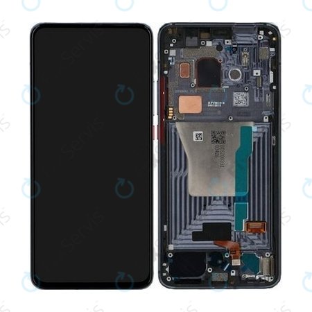 Xiaomi Pocophone F2 Pro - LCD Displej + Dotykové Sklo + Rám (Cyber Grey) - 56000G0J1100 Genuine Service Pack