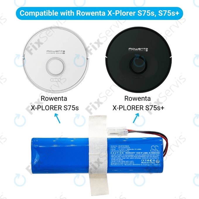 Rowenta X-PLORER S75s, S75s+ - Batéria SS-2230002528 Li-Ion 14.4V 2600mAh HQ